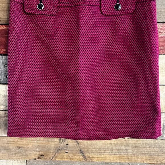 Loft Fuchsia And Black Skirt‎ Size 4P - Picture 4 of 7
